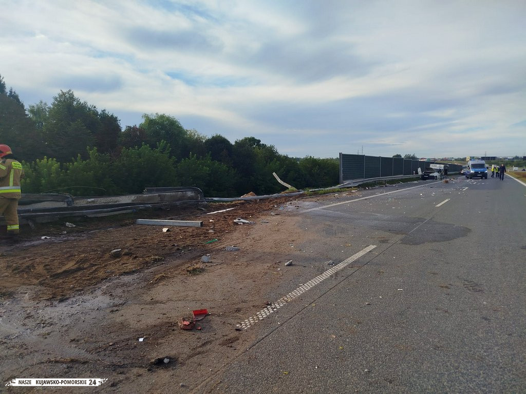 O włos od tragedii na S5 w Lisim Ogonie, w powiecie Bydgoskim
