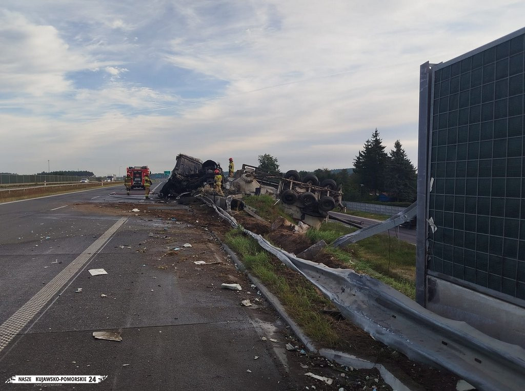 O włos od tragedii na S5 w Lisim Ogonie, w powiecie Bydgoskim