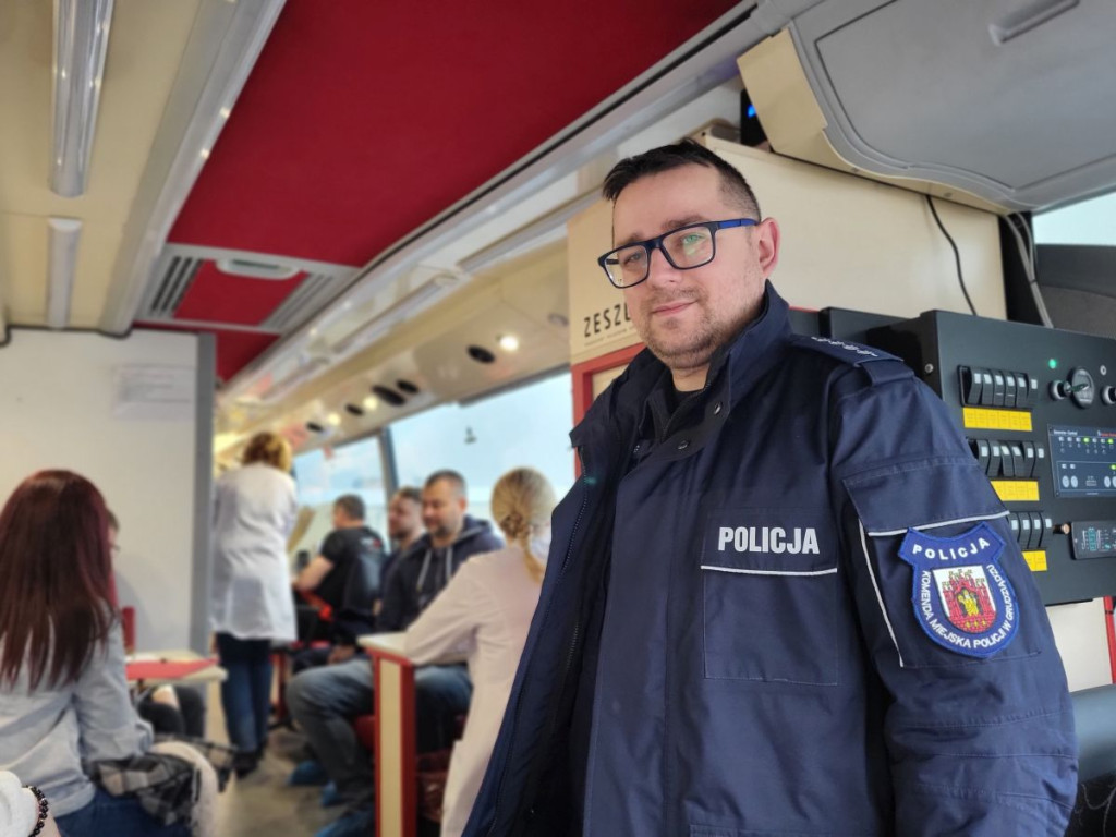 Policjanci z Grudziądza oddali 9 litrów krwi
