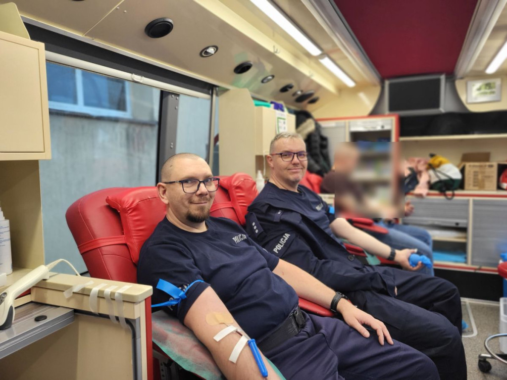 Policjanci z Grudziądza oddali 9 litrów krwi