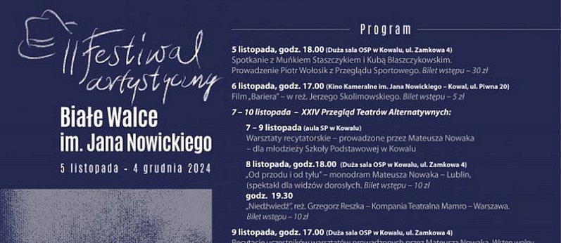 II. Festiwal Artystyczny im. Jana Nowickiego \"Białe walce\"