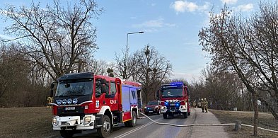 Uszkodzony gazociąg DN200. Ewakuacja i działania służb.