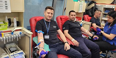 Policjanci z Grudziądza oddali 9 litrów krwi