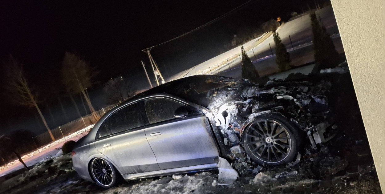 Pożar samochodu osobowego