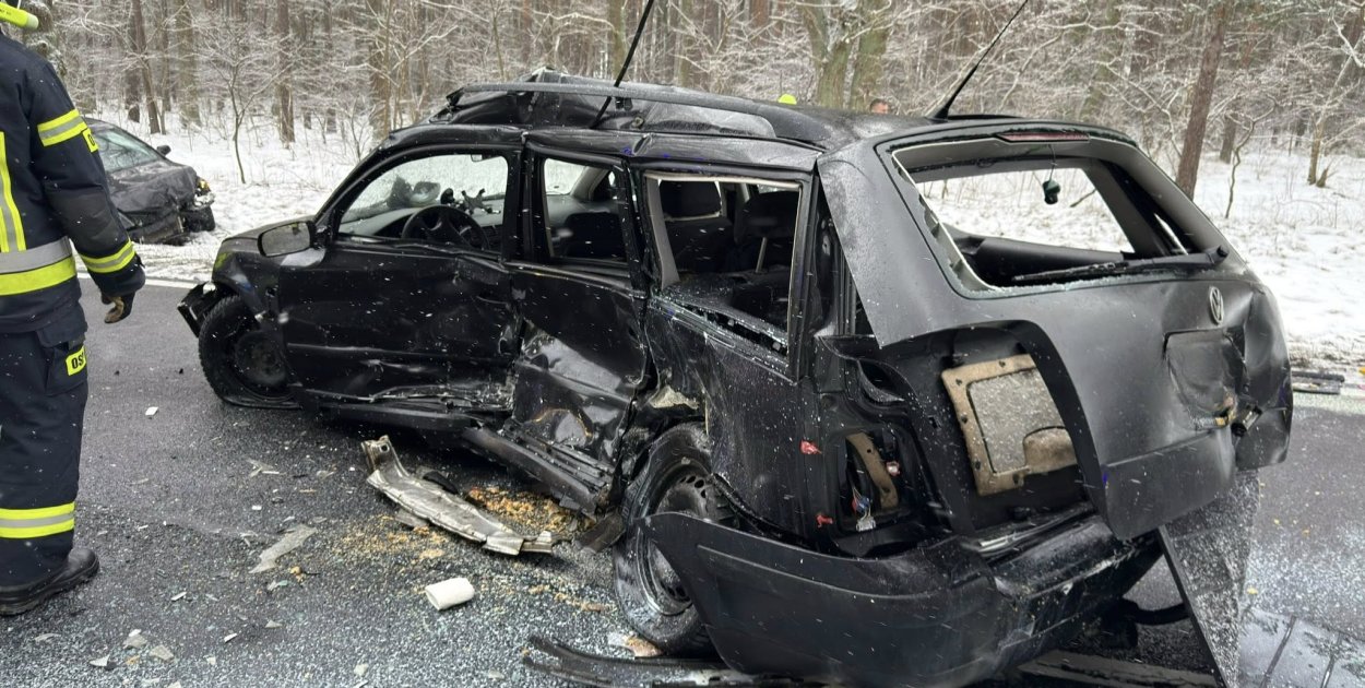 Cierpice: Wypadek z udziałem czterech samochodów osobowych